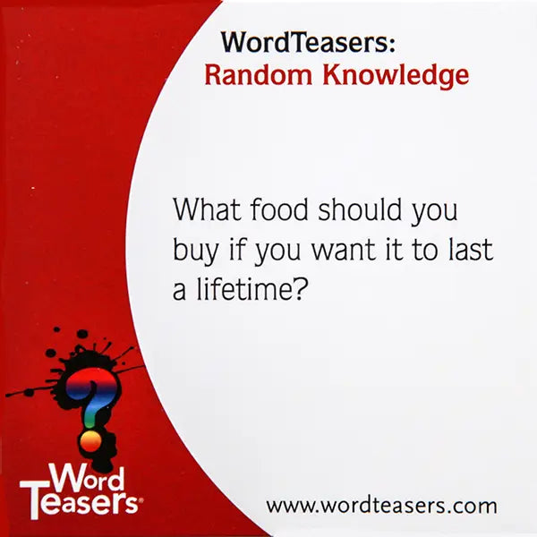 Random Knowledge WordTeaser Games The Druzy Rose