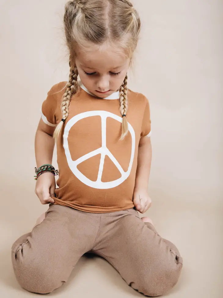 Peace Kids Ringer Tee The Bee & The Fox