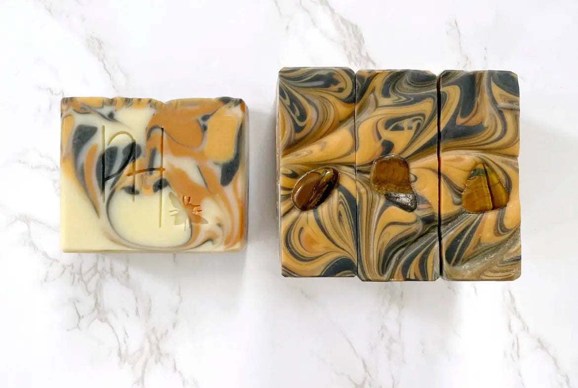 Crystal Soap - Namaste Courageous | Tigers Eye Plainville Homestead