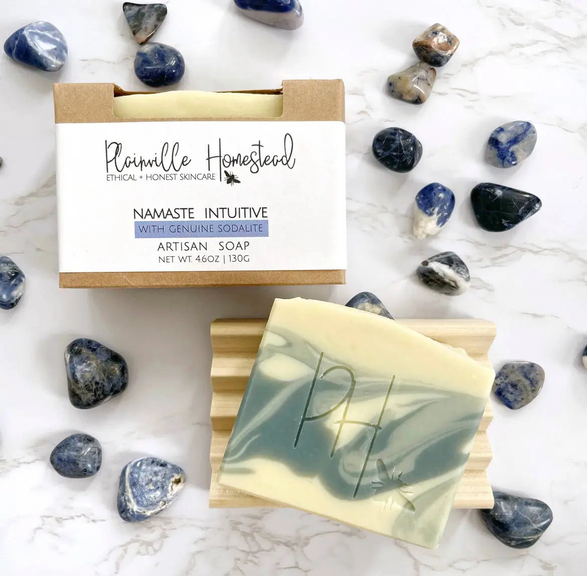 Crystal Soap - Namaste Intuitive | Genuine Sodalite Plainville Homestead