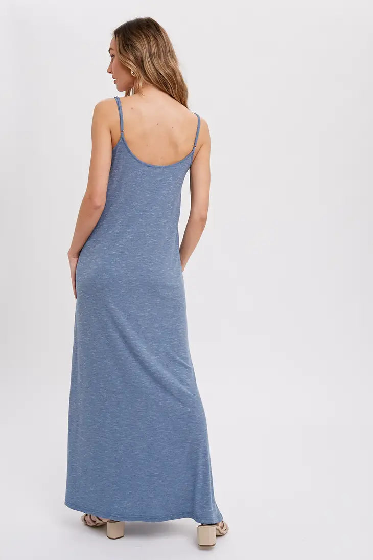 KNOTTED JERSEY MAXI DRESS The Druzy Rose