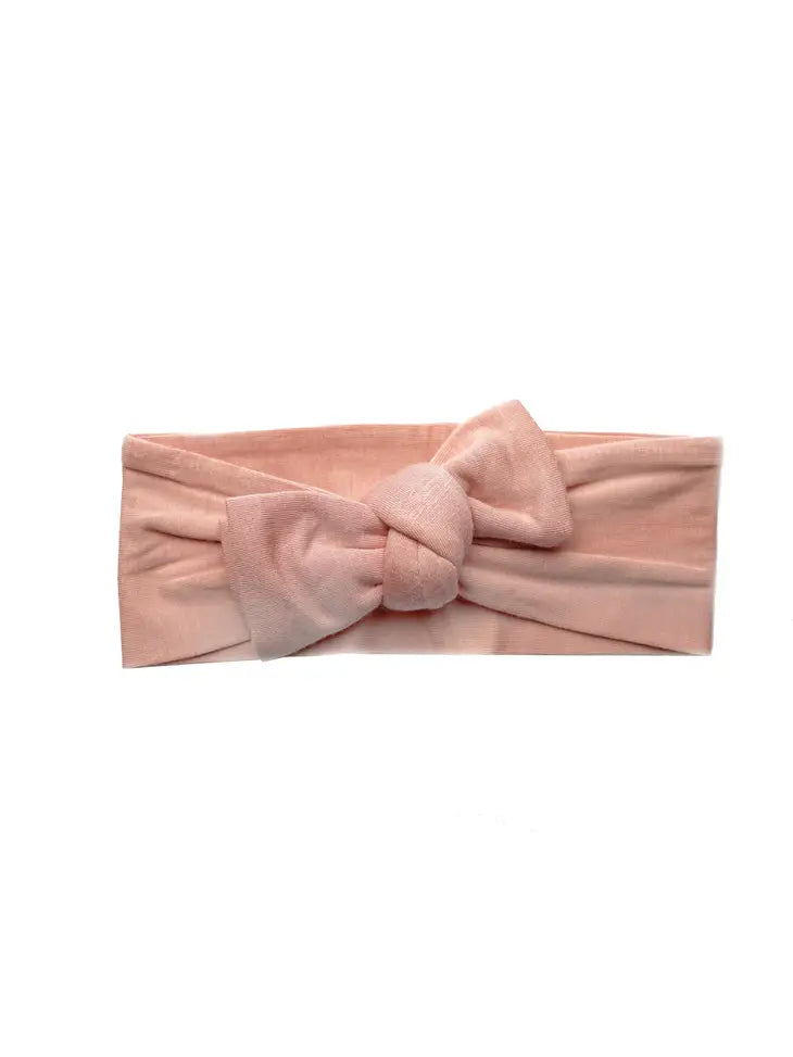 Solid Color Bamboo Headband Bow Emerson and Friends