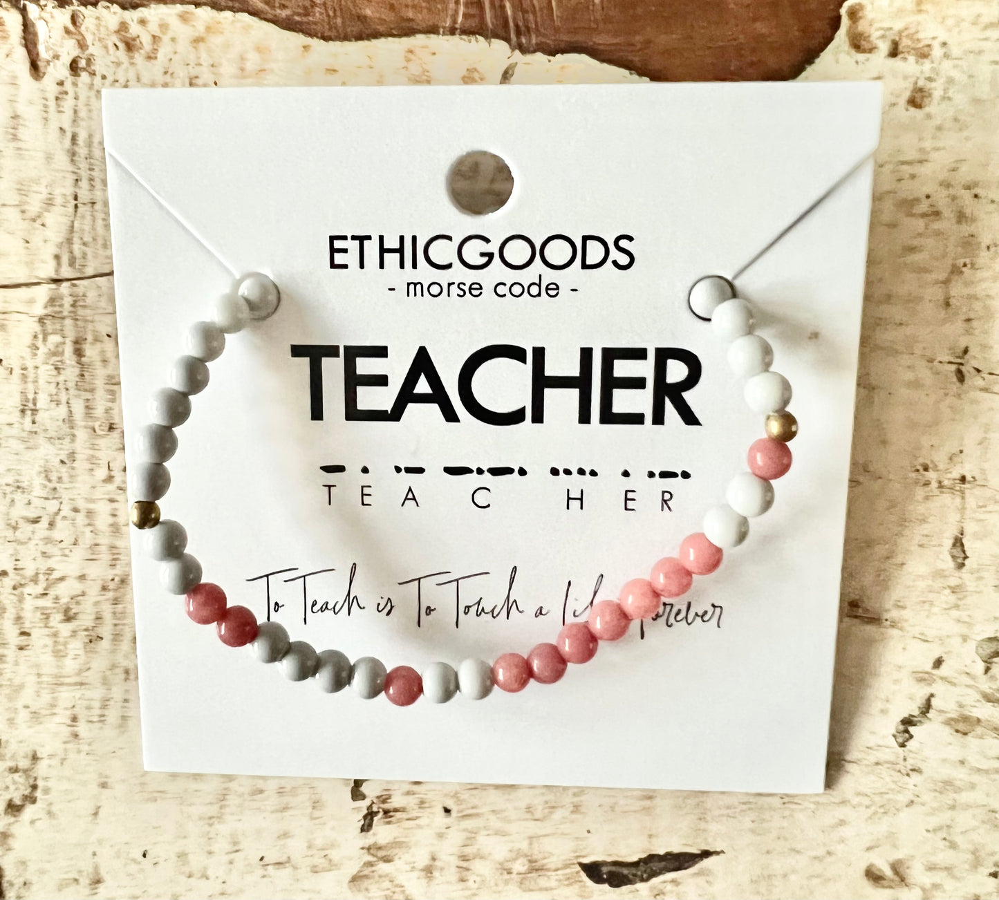 Morse Code Bracelet *Teacher Ethic Goods