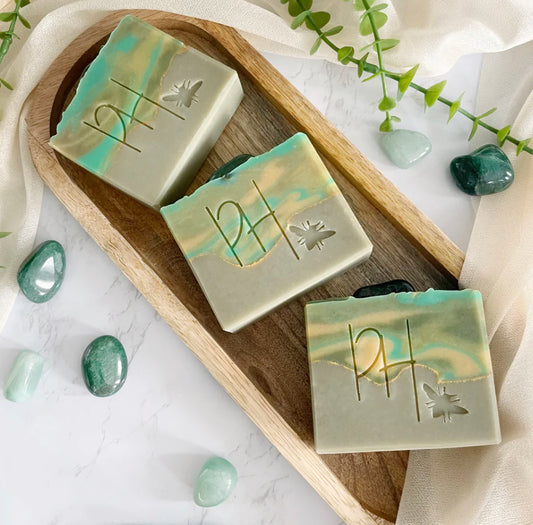 Crystal Soap - Namaste Lucky | Aventurine Plainville Homestead