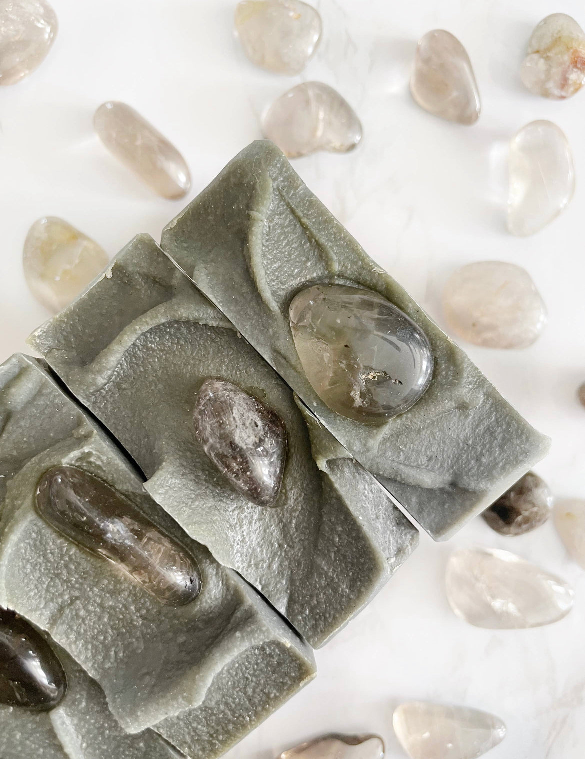 Crystal Soap - Namaste Protected | Smoky Quartz Plainville Homestead