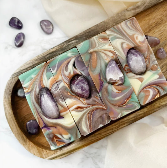 Crystal Soap - Namaste Centered | Amethyst Plainville Homestead