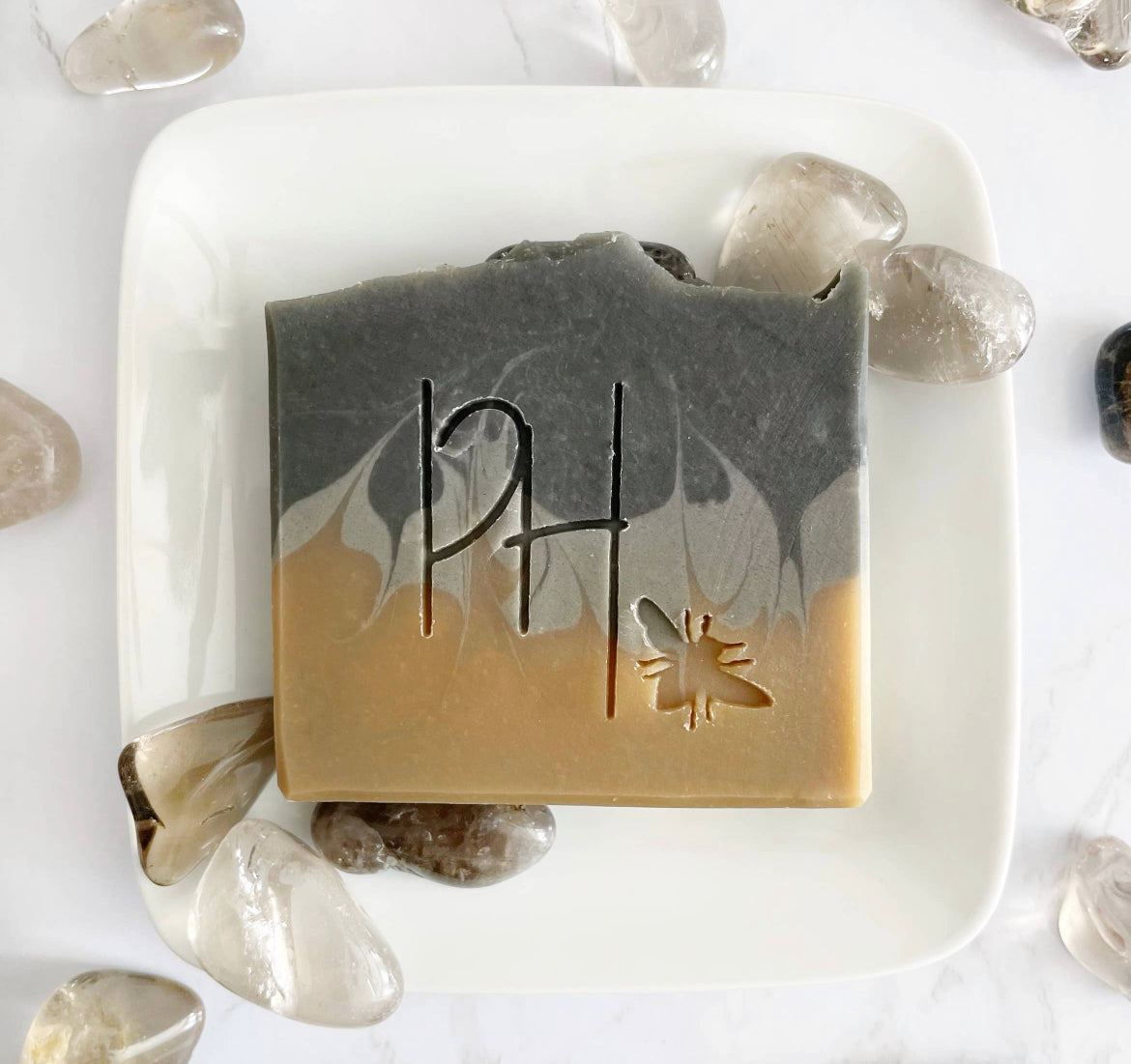 Crystal Soap - Namaste Protected | Smoky Quartz Plainville Homestead