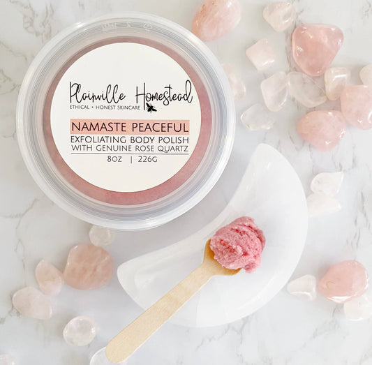 Body Polish - Namaste Peaceful | Rose Quartz Plainville Homestead