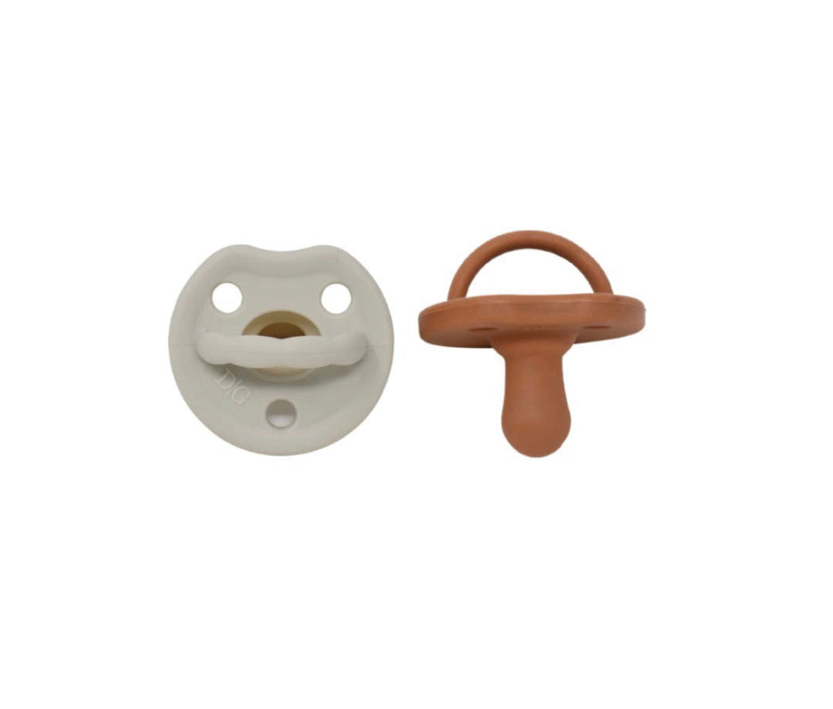 2 PACK Classic Natural Pacifier The Dearest Gray