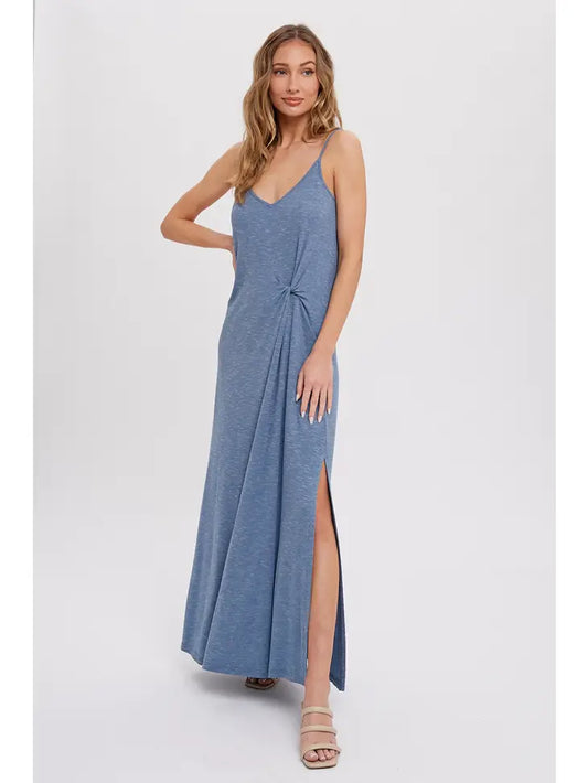 KNOTTED JERSEY MAXI DRESS The Druzy Rose